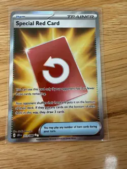 Special Red Card 113/086 From Chaos Rising Pokemon Card - Image 1