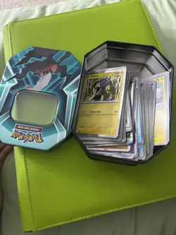 Mega Evolution Bulk Plus Tin About 100 Pokemon Cards - Image 1