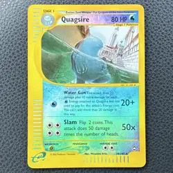 Quagsire 030/147 Aquapolis Reverse Holo Rare 80HP Stage 1 Arita English - Image 1