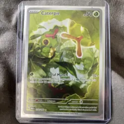 Pokemon TCG Caterpie 172/165 English Scarlet & Violet 151 Illustration Rare SV - Image 1