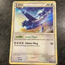 Pokemon TCG Latios Holo Promo HG&SS Black Star Promo HGSS11 LP - Image 1