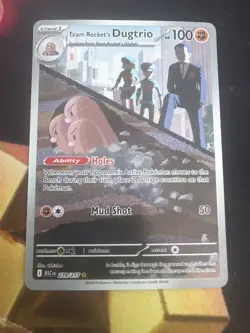 Team Rockets Dugtrio 239/217 - Pokemon TCG - Ascended Heros Illustration Rare - Image 1