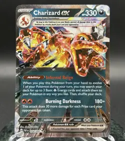 Pokemon TCG Charizard ex Scarlet & Violet: Paldean Fates 054/091 Double Rare B14 - Image 1