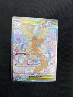 Mega Dragonite EX Secret Rare Full Art Holo Evolutions 290/217 NM - Image 3