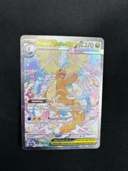 Mega Dragonite EX Secret Rare Full Art Holo Evolutions 290/217 NM - Image 4