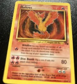 Moltres 27/62 Non Holo Fossil Set Rare Pokemon WOTC LP Lightly Played - Image 2