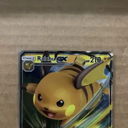 Pokemon TCG Raichu GX SM Black Star Promo SM213 Promo Ultra Rare Full Art - Image 2