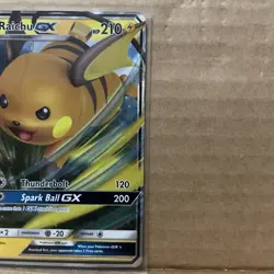 Pokemon TCG Raichu GX SM Black Star Promo SM213 Promo Ultra Rare Full Art - Image 4