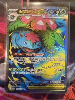 Mega Venusaur Ex 155/132 Me01: Mega Evolution ULTRA RARE HOLO - 2025 Pokemon TCG - Image 1