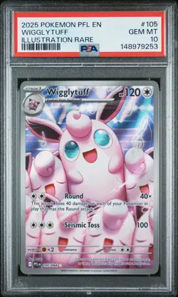 Wigglytuff 105 Pokemon Pfl En-Phantasmal Flames PSA 10 - Image 1