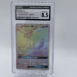 Pokemon Xerneas GX 139/131 SM-Forbidden Light Secret Rare Full Art Holo HP180 - Image 1