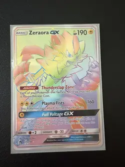Zeraora GX 221/214 SM Lost Thunder Secret Rare Full Art Holo 190 HP 2018 - Image 1