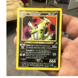 Tyranitar 12/75 Neo Discovery Holo Rare Stage 2 100 HP Pokemon TCG English 2001 - Image 1