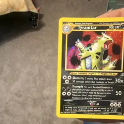 Tyranitar 12/75 Neo Discovery Holo Rare Stage 2 100 HP Pokemon TCG English 2001 - Image 2