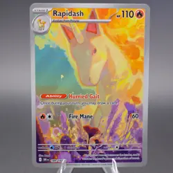 Rapidash 189/182 Illustration Rare SV10: Destined Rivals Pokemon TCG NM - Image 1