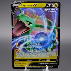Rayquaza V 100/159 Ultra Rare Crown Zenith Pokemon TCG NM - Image 1