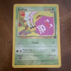 Pokemon Koffing Team Rocket 58/82 Common Regular 40 HP Unlimited English - Image 1