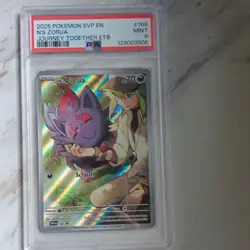 PSA 9 2025 Pokemon N's Zorua 189 SVP Scarlet & Violet Promo Holo Full Art EN - Image 1