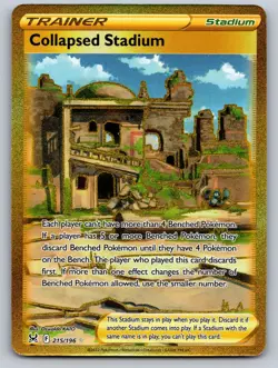 Collapsed Stadium 215/196 Secret Rare Lost Origin Lightly Played - Image 1