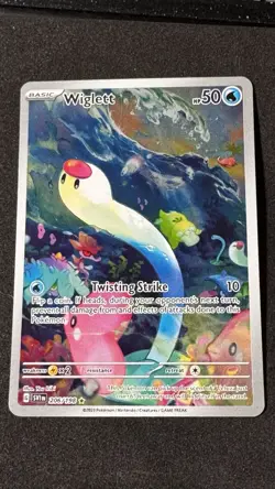 Wiglett 206/198 SV01: Scarlet & Violet Base Pokemon TCG Illustration Rare NM - Image 1