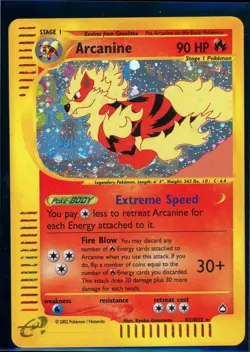 Pokemon AQUAPOLIS - #H2/H32 Arcanine - Holo - ENG - Near Mint - Image 1
