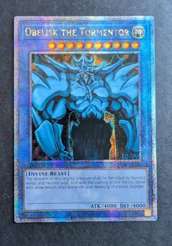 Yugioh Obelisk the Tormentor LC01-EN001 Quarter Century Secret 25th Near Mint - Image 2