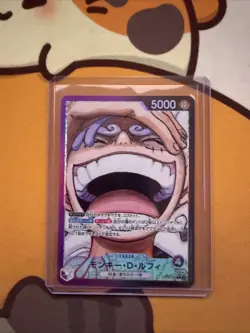 Bandai One Piece CCG Monkey D. Luffy Leader Card OP09-061 Alt Art Foil Japanese - Image 1