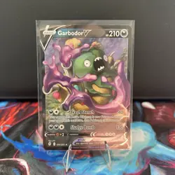 Pokemon Garbodor v TCG Evolving Skies Holo Ultra Rare Card 100/203 - Image 1