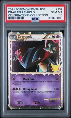 PSA 10 Dragapult (Prime) SWSH132 SWSH: Sword & Shield Promo Cards Holo - Image 1