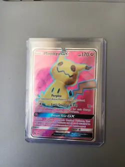 Pokemon Mimikyu GX Full Art (206) Lost Thunder NEAR MINT - Image 1