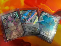 Pokemon TCG PAF Wigglytuff ex Gardevoir ex Glimmora ex Holo Lot 3 Cards - Image 1