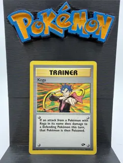 Pokemon TCG Trainer Koga 106/132 Gym Challenge Vintage 2000 Card - Image 1