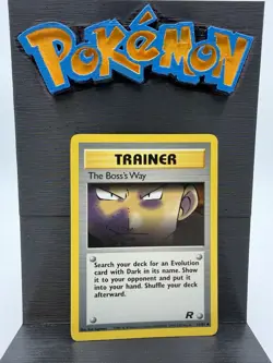 The Boss's Way 73/82 Pokemon Team Rocket Trainer Uncommon Vintage Trading Card - Image 1