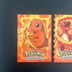 Topps Charmander, Charmeleon (Die Cut), Charizard Collectible Pokemon Cards - Image 2