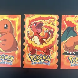 Topps Charmander, Charmeleon (Die Cut), Charizard Collectible Pokemon Cards - Image 3
