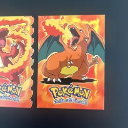 Topps Charmander, Charmeleon (Die Cut), Charizard Collectible Pokemon Cards - Image 4