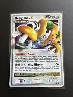 Pokemon TCG Regigigas LV.X DP Promo DP30 Holo Card MP - Image 1