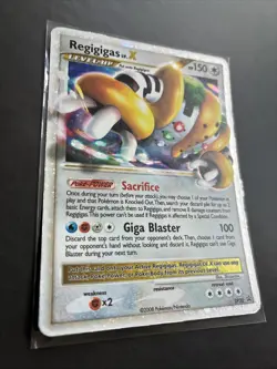 Pokemon TCG Regigigas LV.X DP Promo DP30 Holo Card MP - Image 2