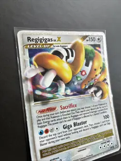 Pokemon TCG Regigigas LV.X DP Promo DP30 Holo Card MP - Image 3