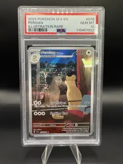 PERSIAN 2024 24 Pokemon Scarlet Violet Shrouded Fable 78 78/64 PSA 10 - Image 1