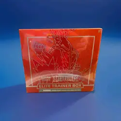 Sealed Pokemon TCG Sword and Shield Battle Styles Elite Trainer Box ETB Red 820650808357 - Image 1