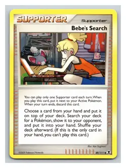 Bebe's Search 89/111 Rising Rivals Pokemon PP12 - Image 1