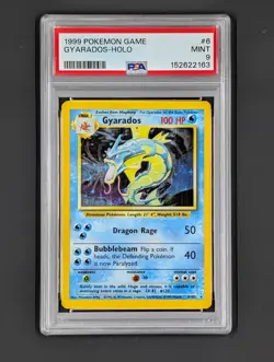 1999 POKEMON GAME GYARADOS HOLO #6 MINT 9 PSA - Image 1