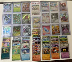 Pokemon Card Lot (57 Cards) 1 Slab / Illustrations / Holos / Reverses! - Image 1