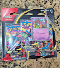Pokemon TCG Mega Evolution 3 pack blister Drifloon Promo - Portuguese BR - Image 1