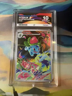 Ivysaur 134/132 Ace 10 Mega Evolution Illustration Rare Pokemon Tcg - Image 1