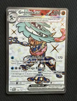 Pokemon Greninja ex 198/167 Twilight Masquerade Holo - Image 1