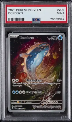 2023 POKEMON SVI EN-SCARLET & VIOLET ILLUSTRATION RARE #207 DONDOZO PSA 9 - Image 1