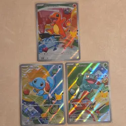 Pokemon TCG Holo Promo Lot 3 Charmander Squirtle Bulbasaur - Image 1