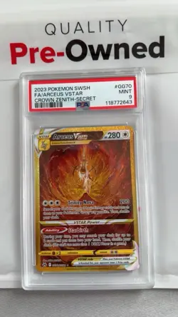 Pokemon TCG Arceus VSTAR Crown Zenith GG70/GG70 Secret Rare PSA 9 - Image 1